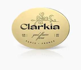 Clarkia Gold Metal Name Tag