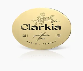 Clarkia Gold Metal Name Tag