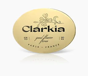 Clarkia Gold Metal Name Tag