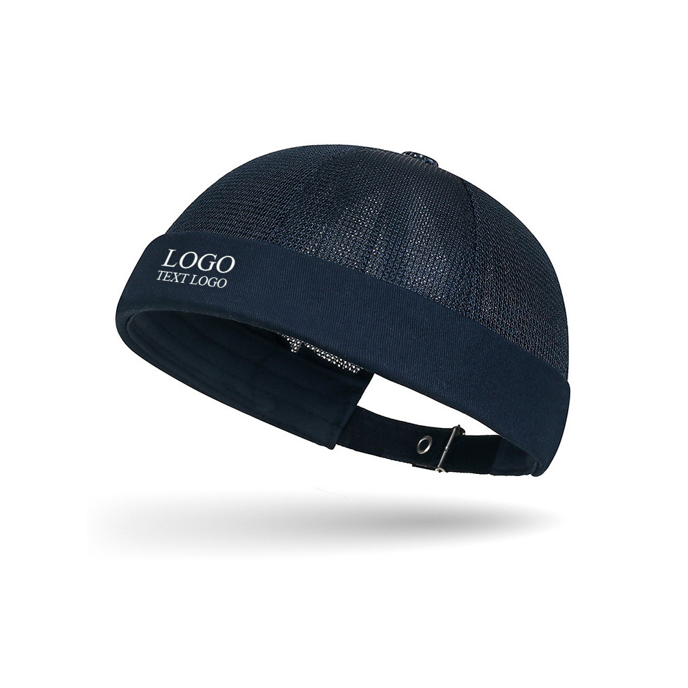 Custom Breathable Youth Hats with Logo Navy Blue with Logo