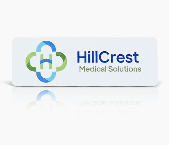 Custom HillCrest Plastic Name Tag