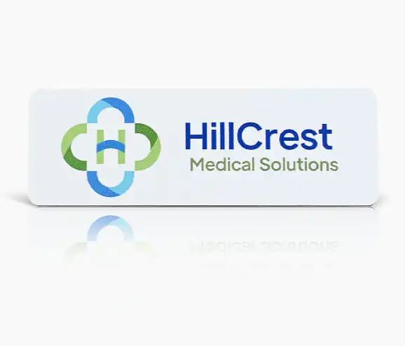 Custom HillCrest Plastic Name Tag
