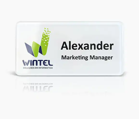 Custom Marketing Manager Plastic Name Tag