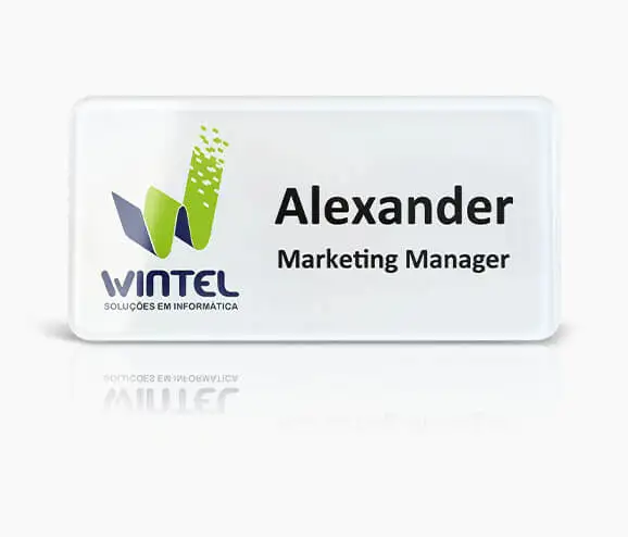 Custom Marketing Manager Plastic Name Tag