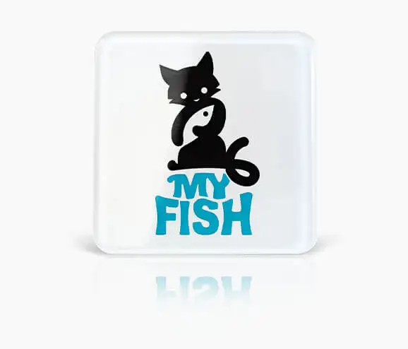 Custom My Fish Plastic Name Tag