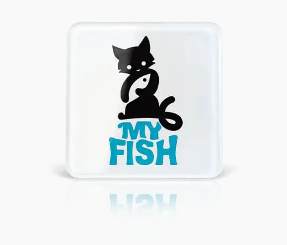 Custom My Fish Plastic Name Tag