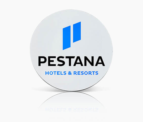 Custom Pestana Plastic Name Tag