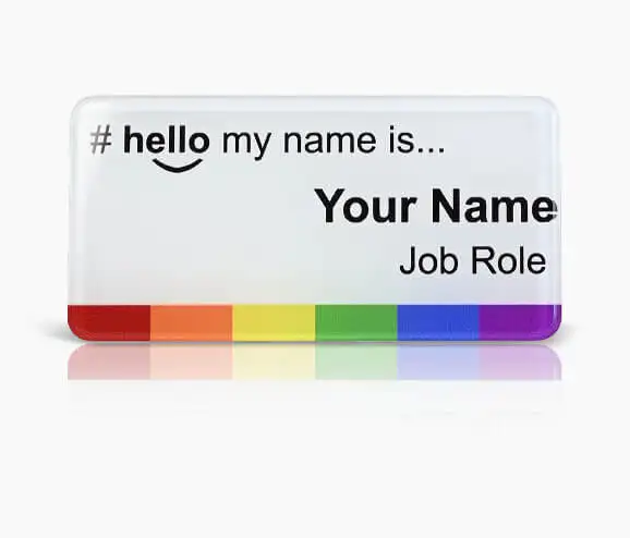 Custom Plastic Name Tag