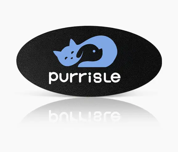 Custom Purrisle Plastic Name Tag