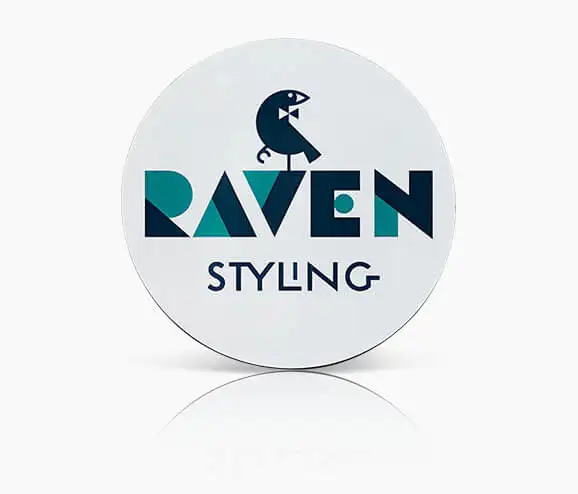 Custom Raven Plastic Name Tag