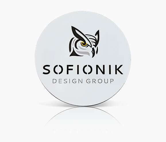 Custom Sofionik Plastic Name Tag
