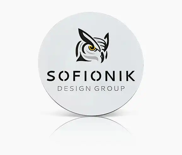 Custom Sofionik Plastic Name Tag