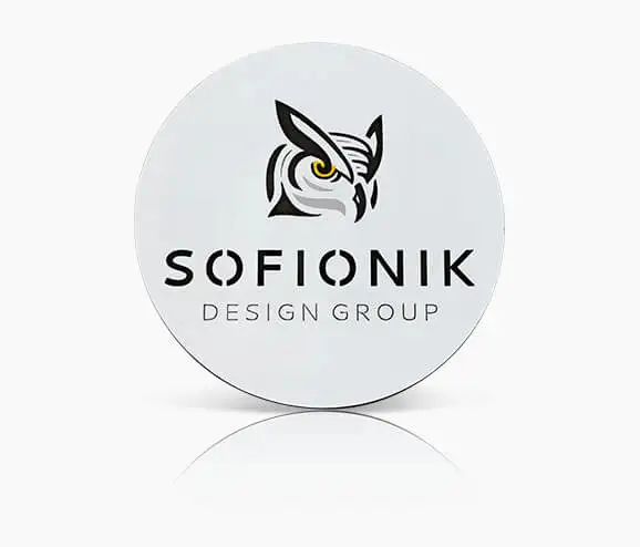 Custom Sofionik Plastic Name Tag