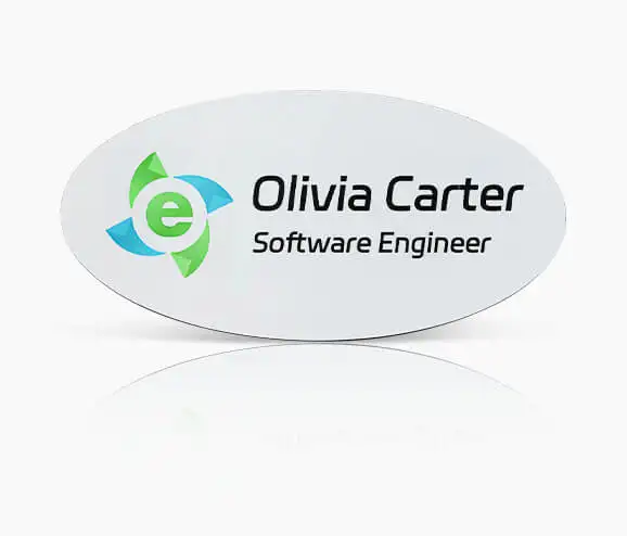Custom Software Engineer Plastic Name Tag