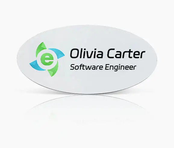 Custom Software Engineer Plastic Name Tag