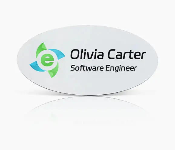 Custom Software Engineer Plastic Name Tag