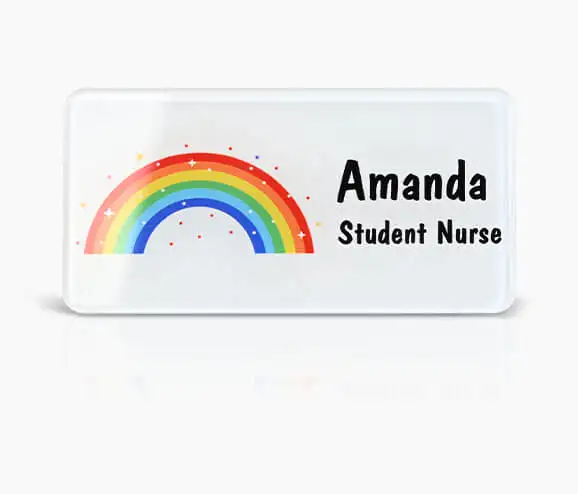Custom Student Nurse Plastic Name badge
