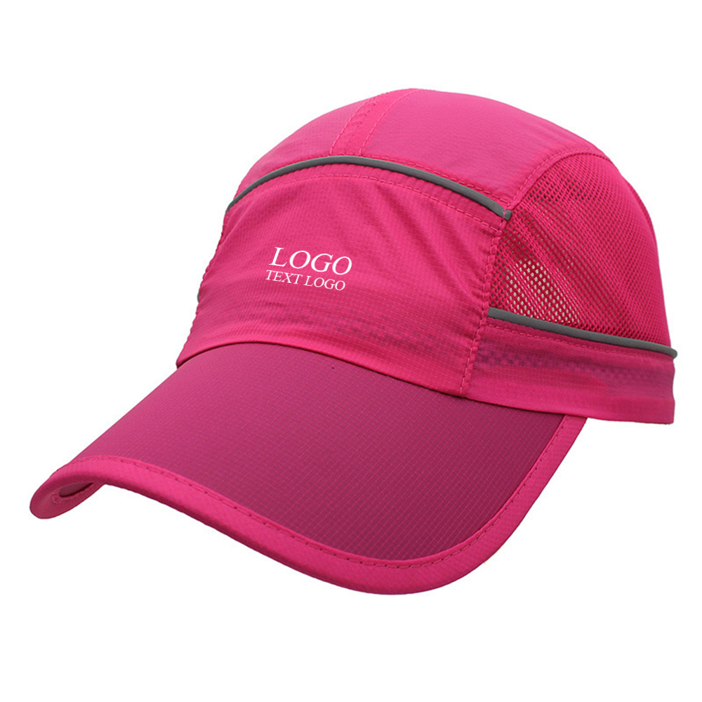 Custom Youth Hats for Sun Protection Pink with Logo