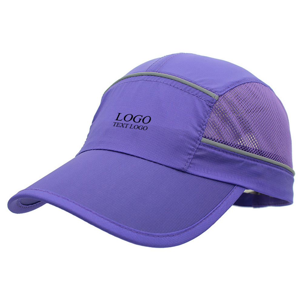 Custom Youth Hats for Sun Protection Purple with Logo