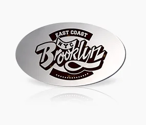 East Coast Metal Name Tag
