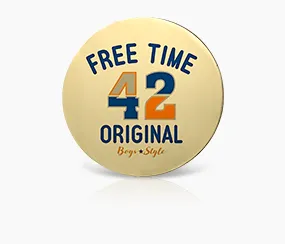 Free Time Metal Name Tag