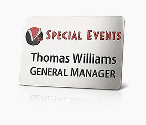 General Manager Metal Name Tag