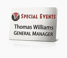 General Manager Metal Name Tag