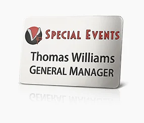 General Manager Metal Name Tag