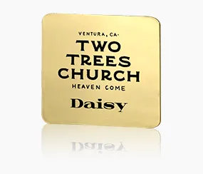 Heaven Come Metal Name Tag