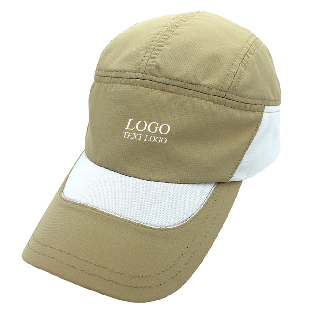High Quality Breathable Youth Hats Khaki with Logo