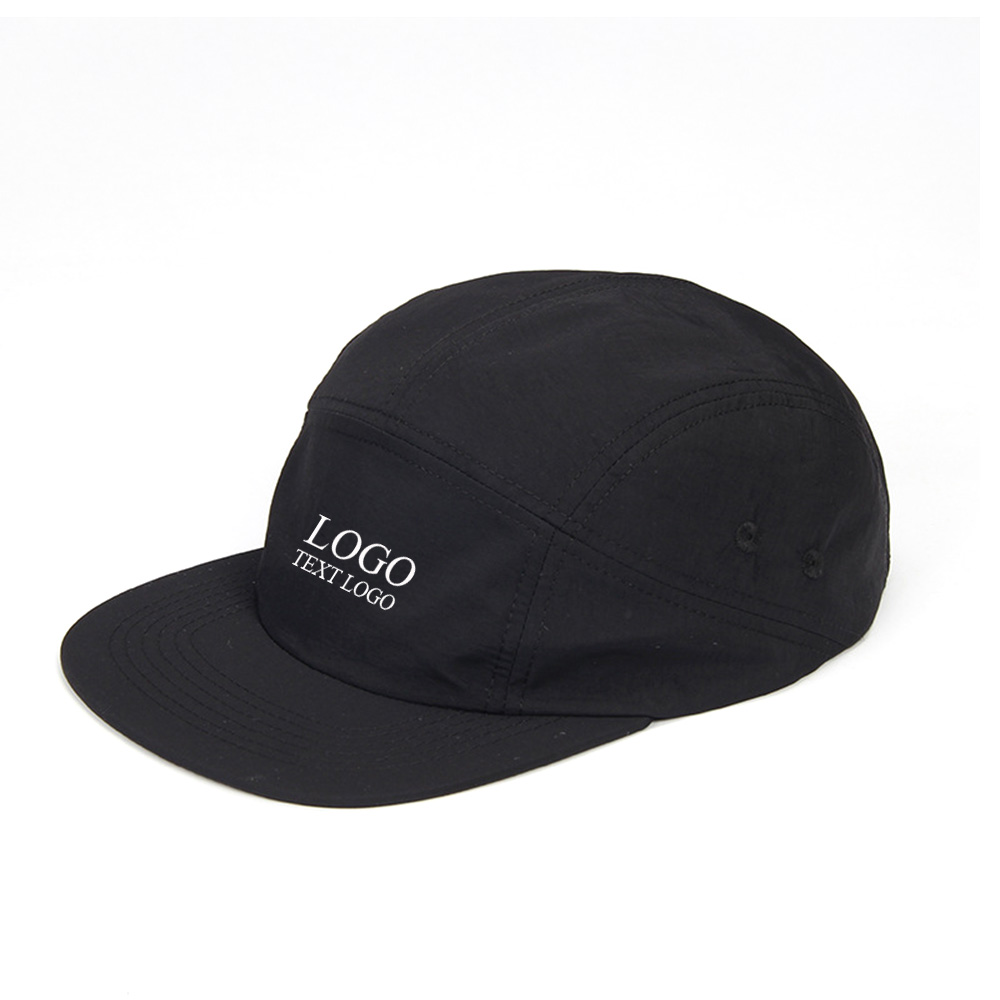 Lightweight and Fashionable Youth Hats Black with Logo