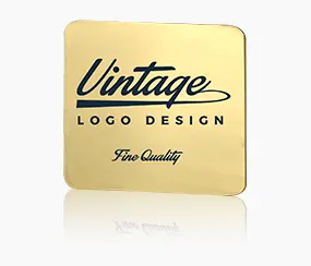 Logo Design Metal Name Tag