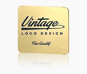Logo Design Metal Name Tag
