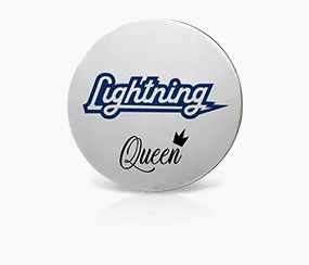 Lughtning Queen Metal Name Tag