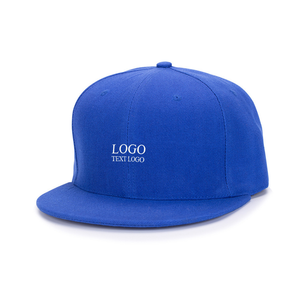 Personalized Hip Hop Youth Hats Blue with Logo