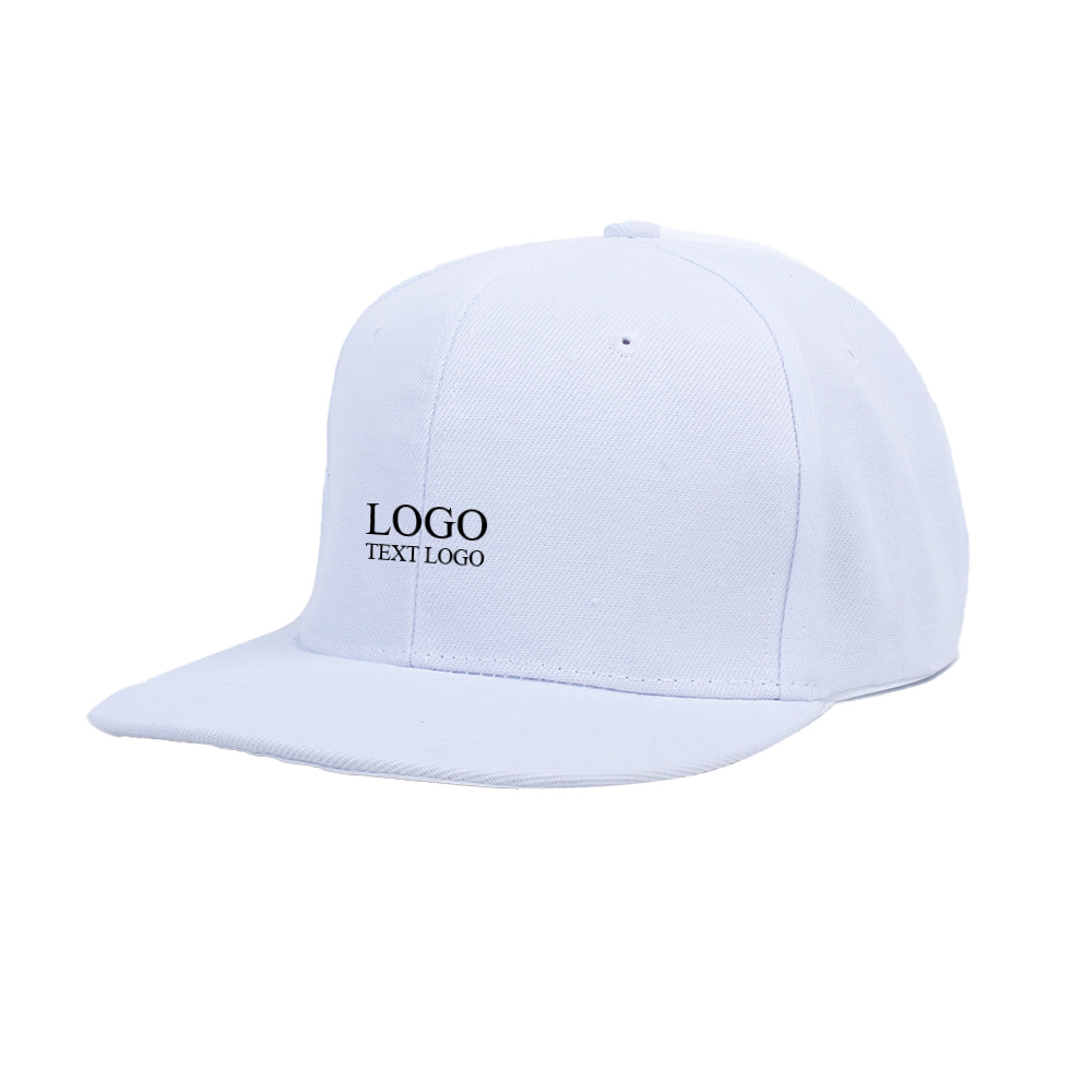 Personalized Hip Hop Youth Hats White with Logo