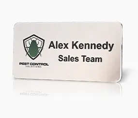 Sales Team Metal Name Tag