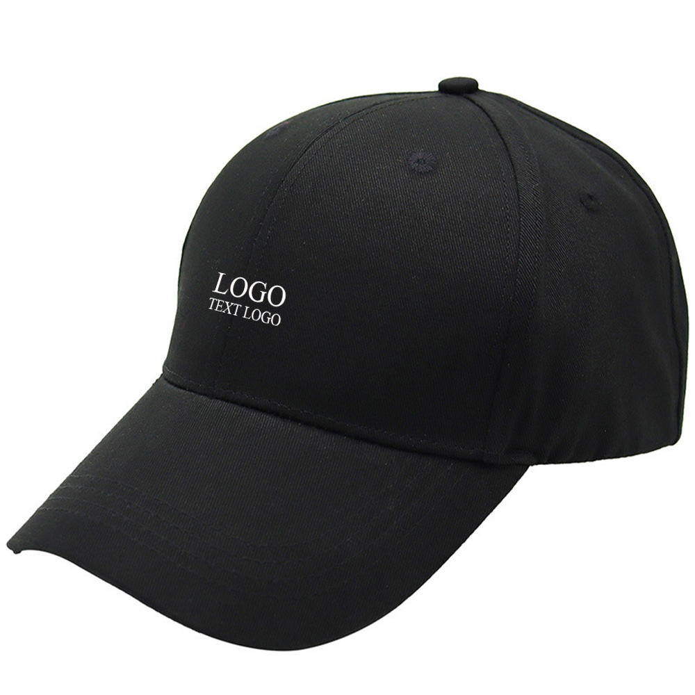 Youth Fashion Custom Hats with Logo Black with Logo