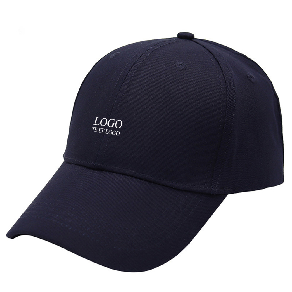 Youth Fashion Custom Hats with Logo Dark Blue with Logo