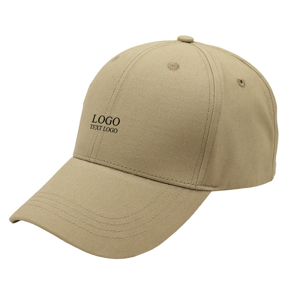 Youth Fashion Custom Hats with Logo Khaki with Logo