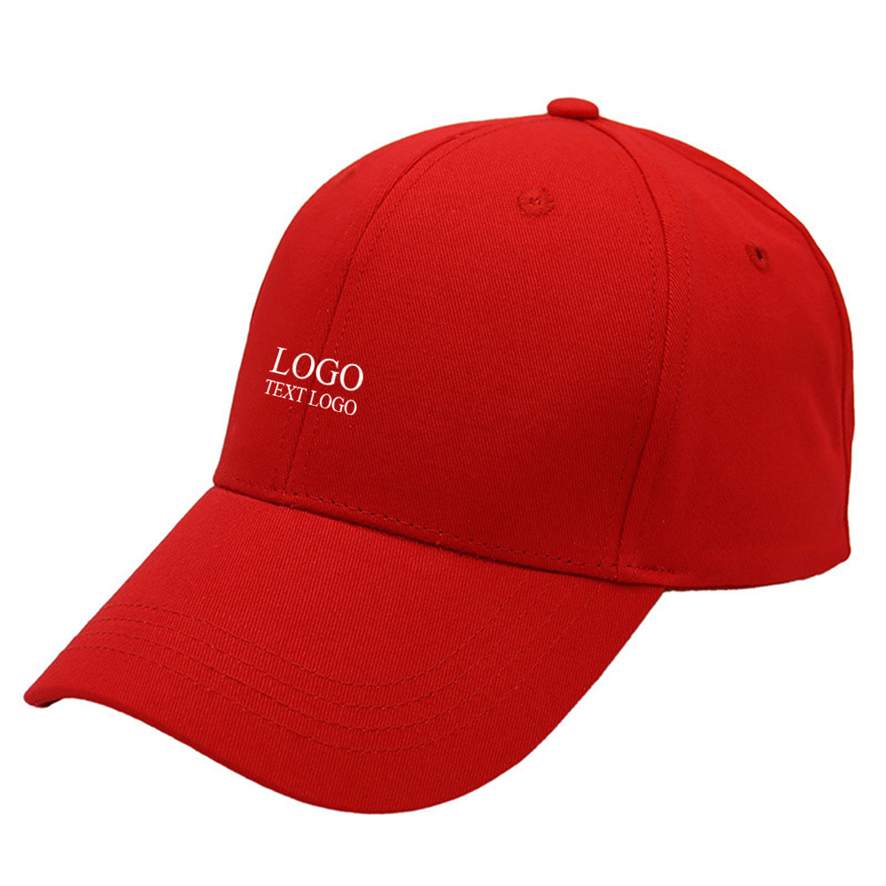 Youth Fashion Custom Hats with Logo Red with Logo
