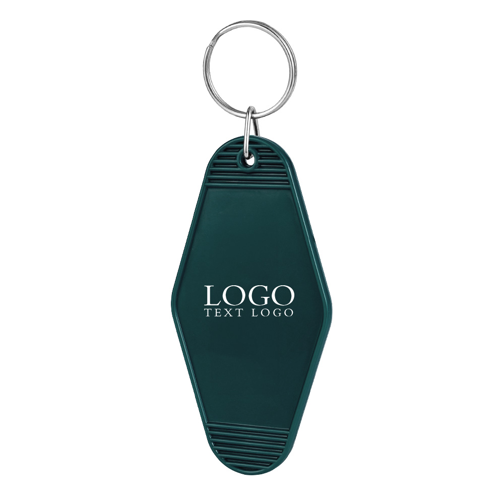 Promo Motel Key Tag dark green with logo