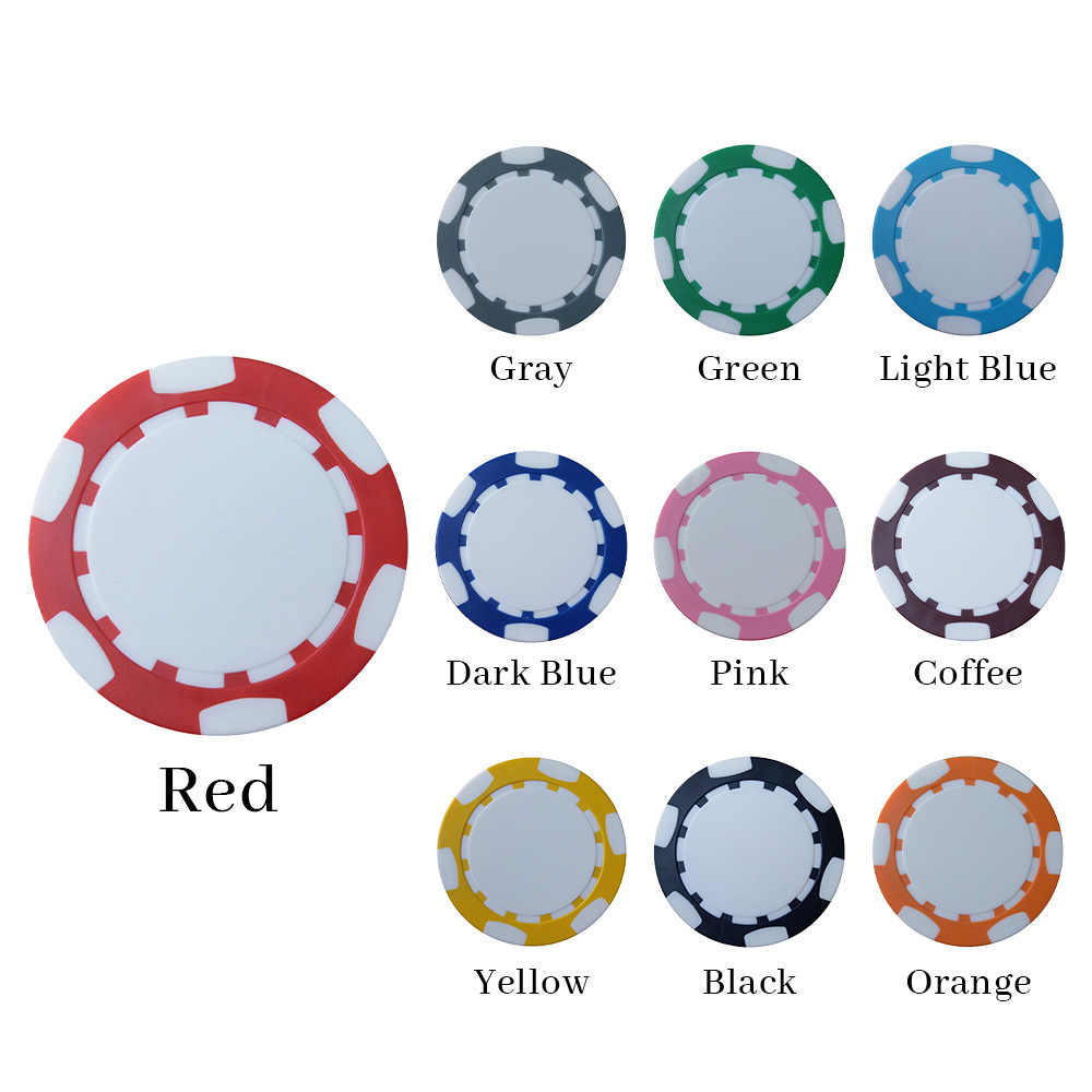 Customizable Poker Chip With Gears