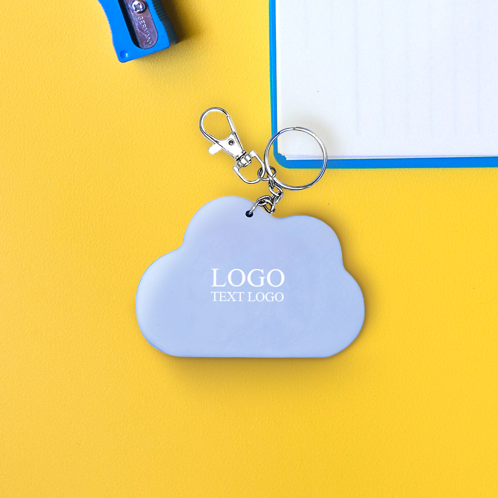 personalized Zipper Coin Purse Bag Cloud Mirror Keychain