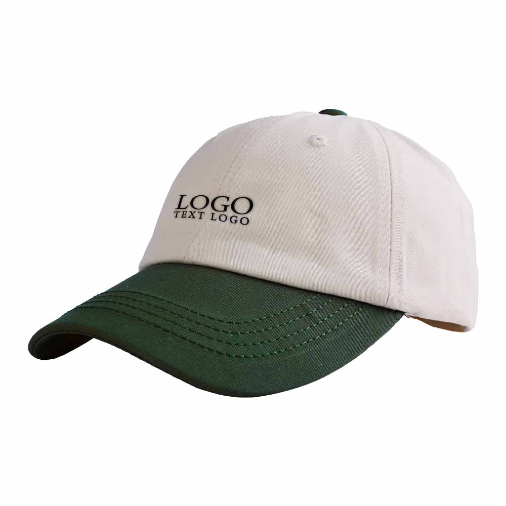 Beige Top with Green Brim