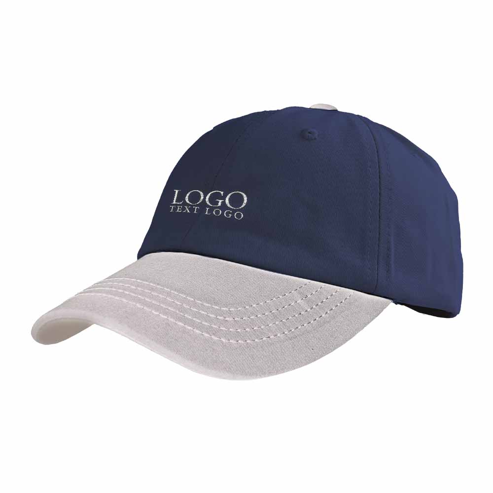 Blue Top with Beige Brim