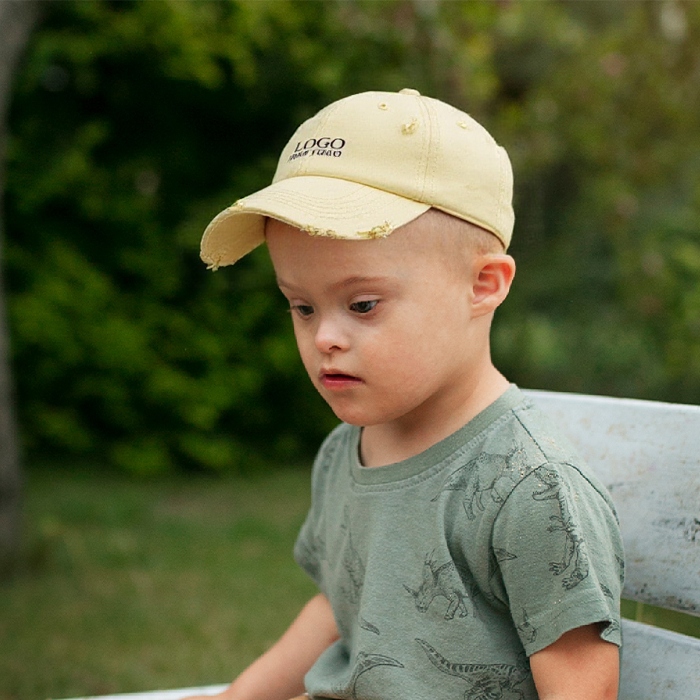 custom Kids' Washed Distressed Baseball Hats