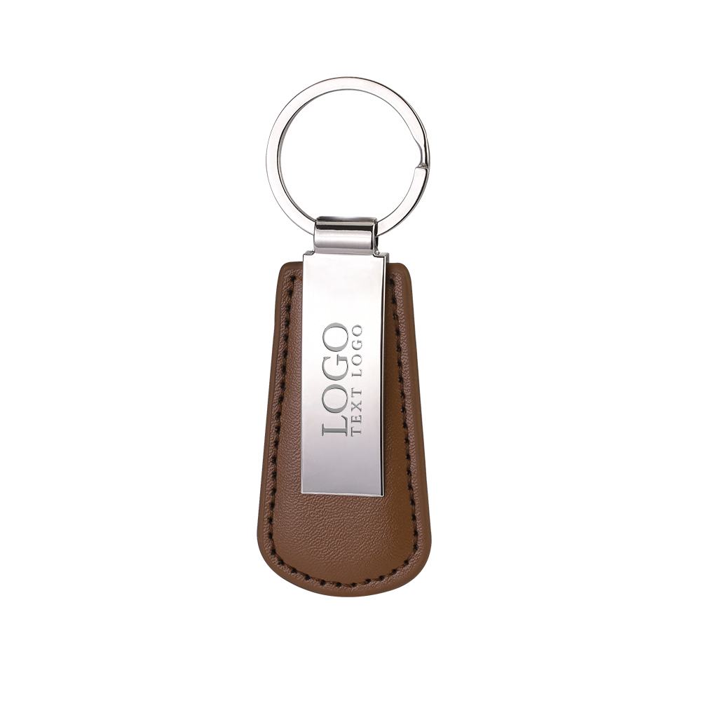 Custom Vegan Leather Drop Shaped Keychain Custom Vegan Leather Drop Shaped Keychain