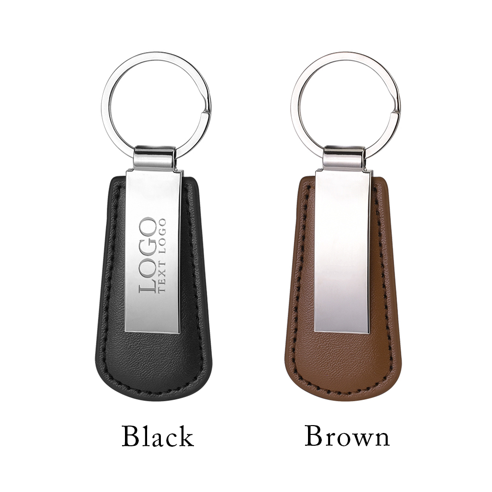 Custom Vegan Leather Drop Shaped Keychain Custom Vegan Leather Drop Shaped Keychain