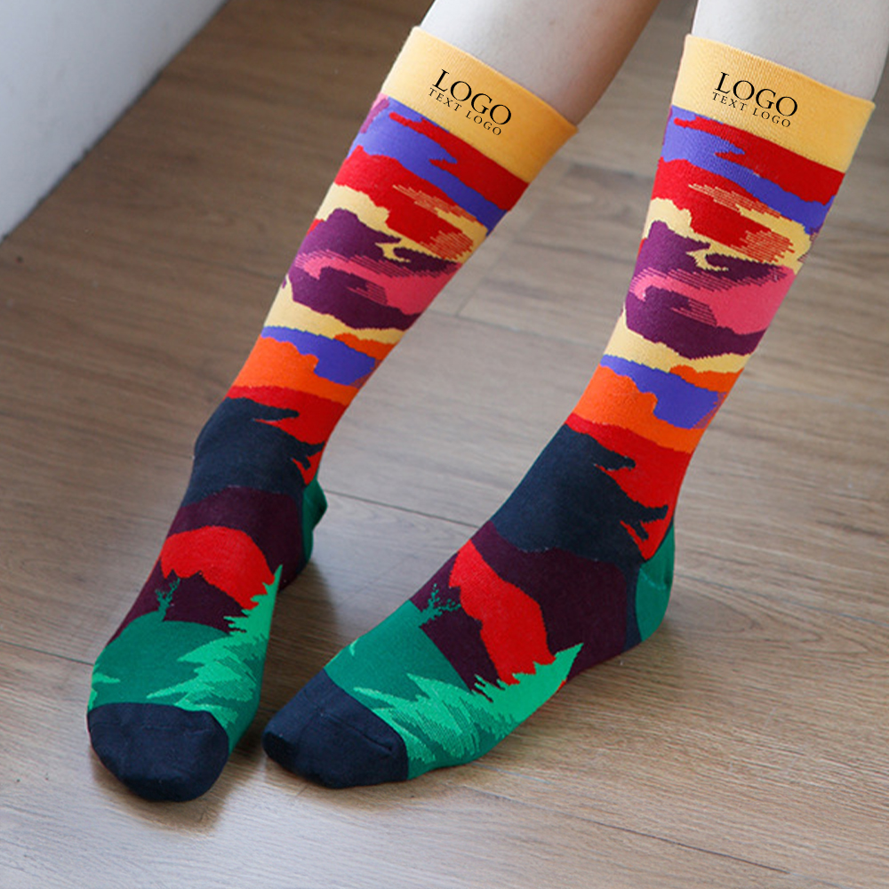 Casual Heat Transfer Custom Crew Socks Casual Heat Transfer Custom Crew Socks